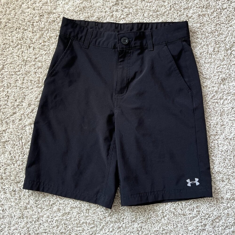 Under Armour Boys Hybrid Shorts Black Sz 8